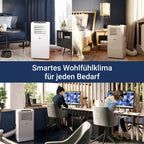 SUNTEC Mobiles Klimagerät Impuls 2.0 Eco R290 – Klimaanlage mobil und leise mit Abluftschlauch – Kühler & Entfeuchter für Räume bis 25 qm – Mobile Kühlung für Wohnung & Büro – 7.000 BTU – 2050 Watt