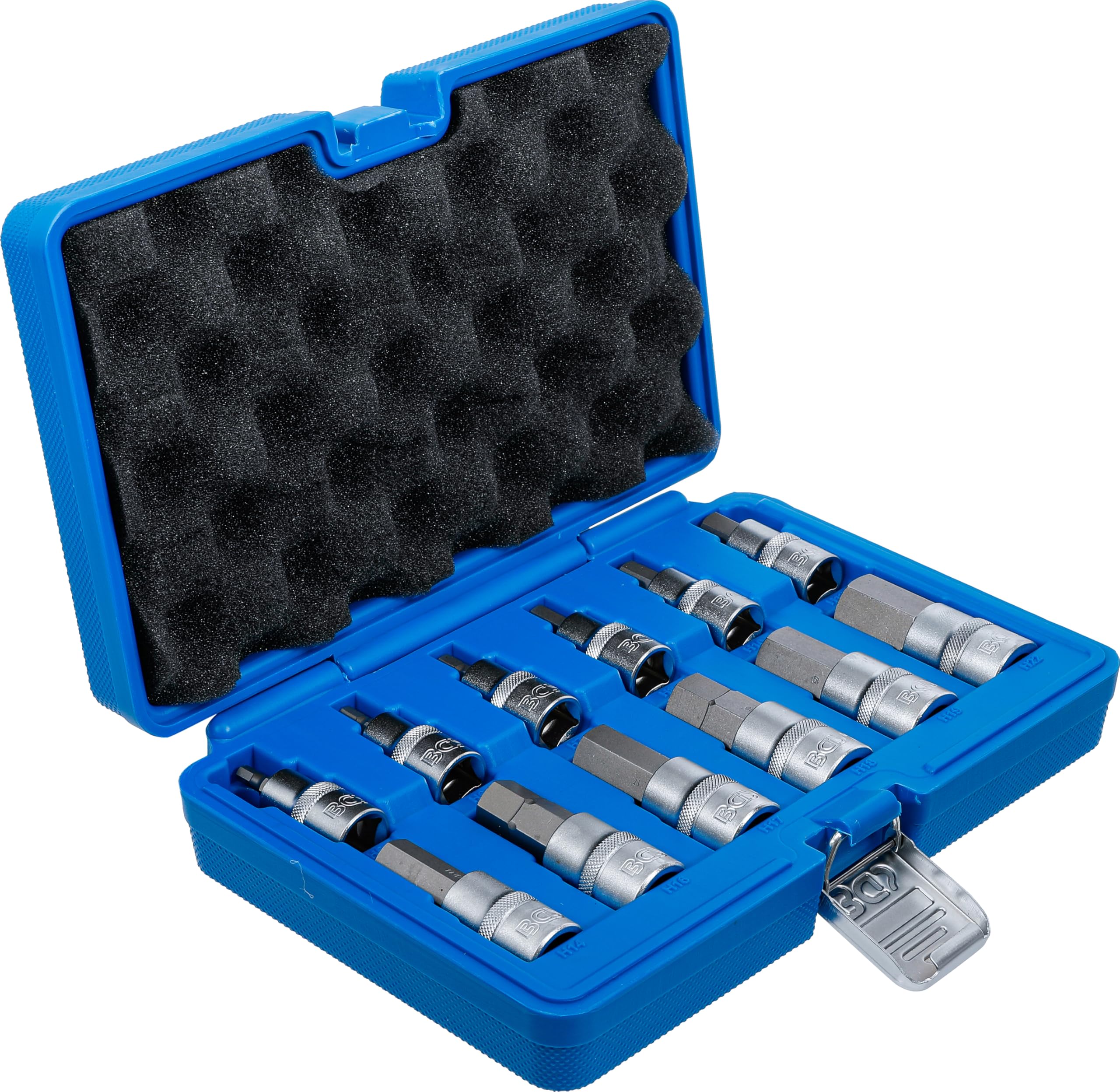 BGS 5052 | Bit-Einsatz-Satz | 12-tlg. | 12,5 mm (1/2") | Innensechskant 5 - 22 mm | CV-Stahl