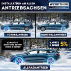 WERKTHOR Schneeketten Werkzeuglose Montage Sicherem Grip EUZulassung Für Winterfahrer
