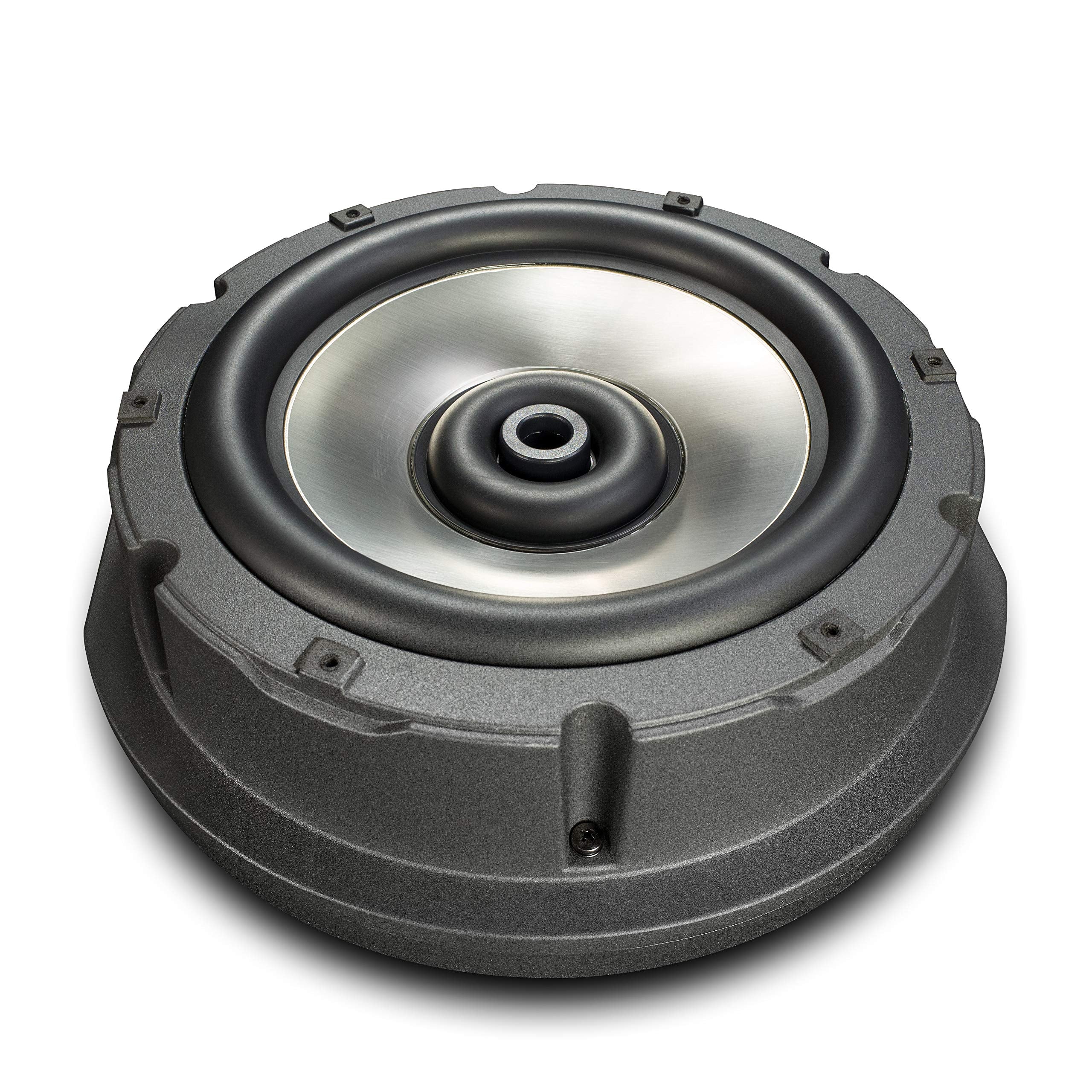EMPHASER EBS111A – kraftvoller 28 cm Aktivsubwoofer zum Einbau in Reserverad Mulde/Felge, Auto Bassbox mit 200 Watt Verstärker, geschlossenes Gehäuse