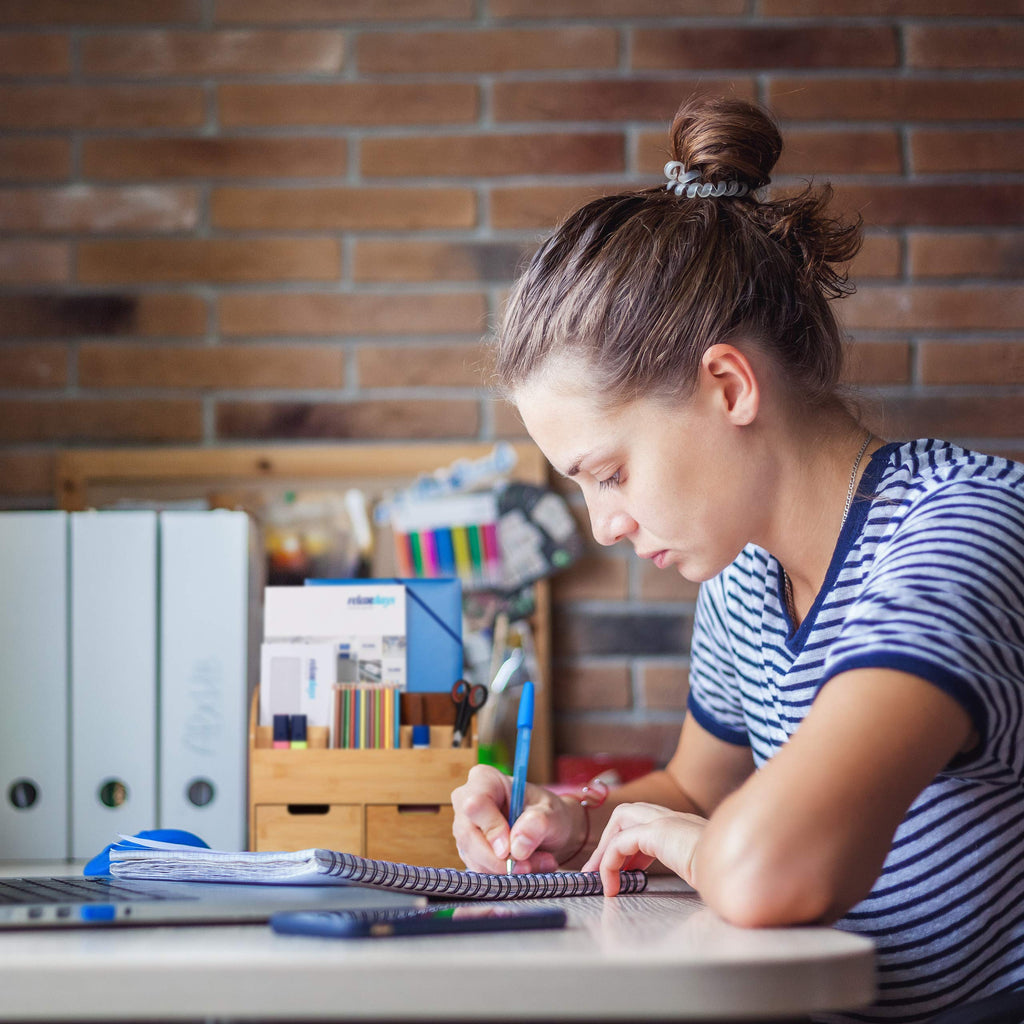 Relaxdays Schreibtisch Organizer Bambus, natur