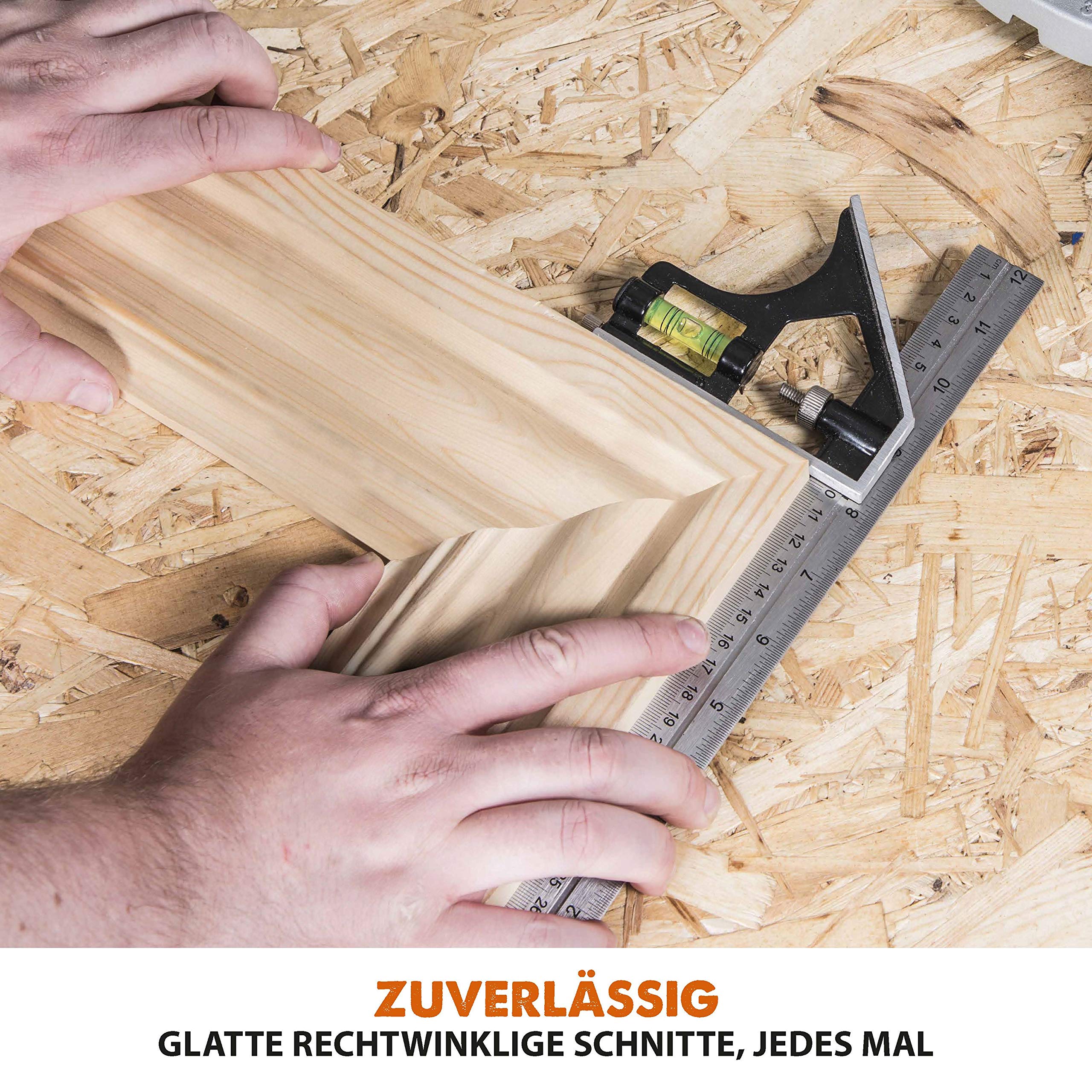 Evolution Handkreissäge R185CCSX Kreissäge Tauchsäge 1600W Inkl. Ø 185 mm HM-Sägeblatt Multi-Material-Schneiden Holz, Aluminium, Stahl, Kunststoff | Mit 3-teiliger 1020mm Mini-Schiene Führungsschiene