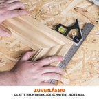 Evolution Handkreissäge R185CCS Kreissäge Tauchsäge 1600W Inkl. Ø 185 mm HM-Sägeblatt Mehrzweck Multi-Material-Schneiden Holz, Aluminium, Stahl, Kunststoff | Scie Circulaire mit Führungsschiene