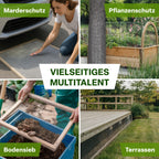 TTL GARDEN 1m x 10m Drahtgitter feinmaschig rostfrei verzinkt 6,3mm Masche 0,55 mm Draht Stärke - auf Rolle Maschendraht Volierendraht Hasendraht Wühlmausgitter 10m x 1m breit 6,3 mm Maschenweite