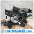 Güde 55270 Tisch- & Kappsäge TKGS 210 (2 in 1, Kapp- und Gehrungssäge & Tischkreissäge, 1500 Watt, 210 mm Sägeblatt, Laser)