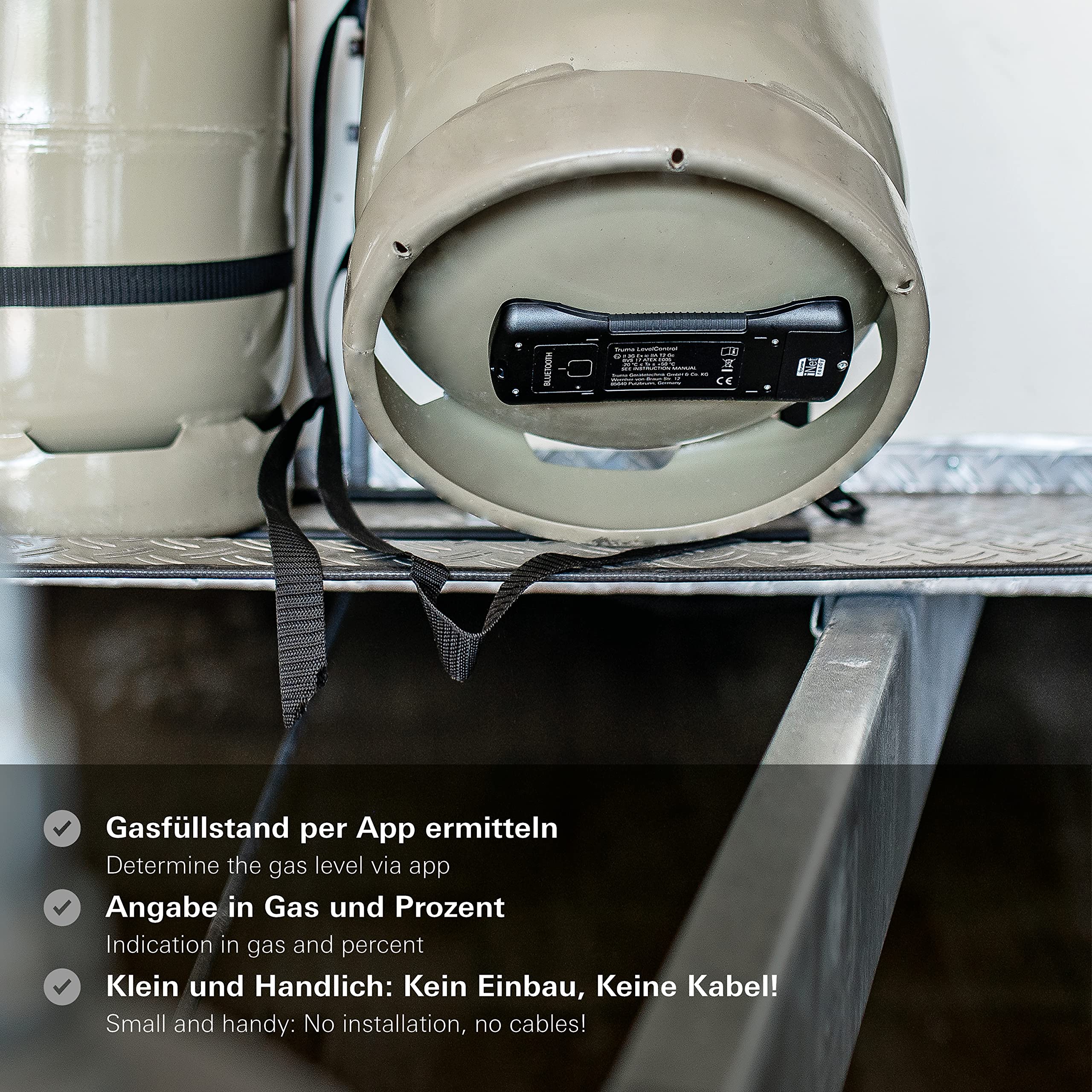 Truma 320/393 LevelControl – Gasinhaltsmessgerät, Batteriebetrieben, Schwarz