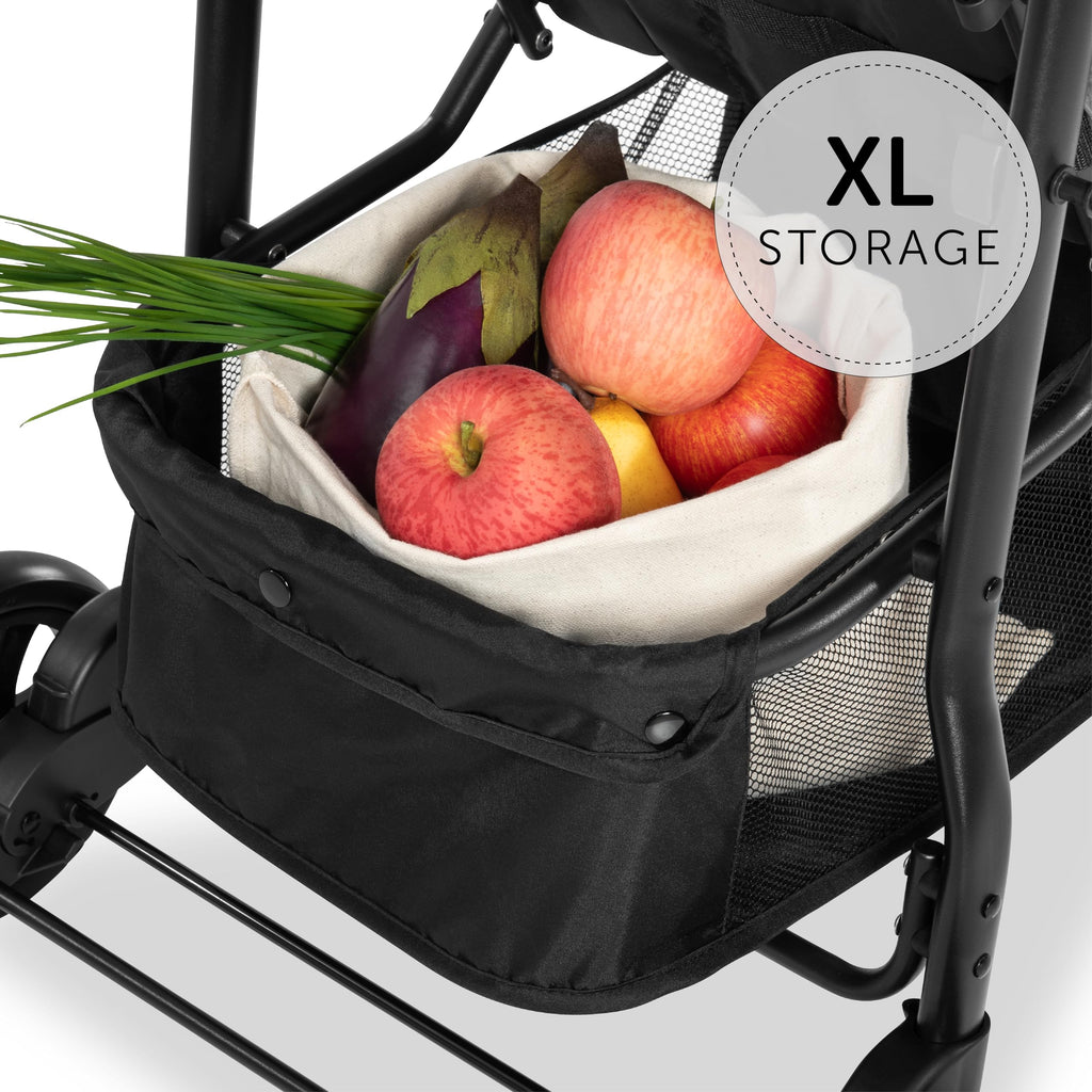 hauck Citi Neo 3, Grau - Dreirad Kinderbuggy ab Geburt bis 22 kg mit Liegefunktion, Becherhalter, Tasche im Verdeck, XL Korb bis 3 kg, Einhändig Zusammenklappbar, Leicht - 7,3 kg