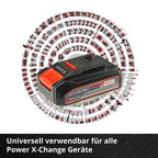 Original Einhell Starter Kit 2,5 Ah Akku und Ladegerät Power X-Change (Li-Ion, 18 V, 50 min Ladezeit, passend für alle Power X-Change Geräte)