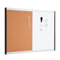 Amazon Basics Rechteckig Magnetisches Whiteboard, Doppel-Pinnwand, Kunststoff / Aluminiumrahmen, trocken abwischbar, 58 x 43 cm, Weiß, Gelb