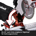 Einhell Akku-Kappsäge TE-MS 18/210 Li-Solo Power X-Change (18 V, max. 60 mm x 120 mm Schnitttiefe/-breite, Ø 210 mm Sägeblatt, neigbarer Sägekopf, Laser, ohne Akku)