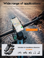 Tiakia Fahrrad Handyhalterung Aluminiumlegierung Motorrad Scooter Fahrrad Universal Handy Halterung Schnellspanner Outdoor Lenker Handy Halter Mit 360° Drehbarer Für 4,5-7,0 Zoll Smartphone