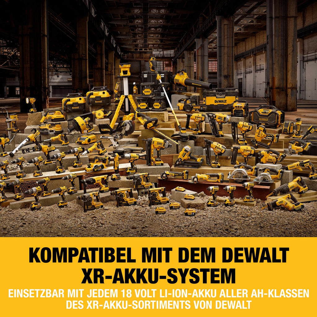 DEWALT 18 Volt Akku-Winkelbohrmaschine (2-Gang Getriebe, elektronische Drehzahlregulierung, Motorbremse, großer Paddelschalter, LED-Leuchte, max. Drehmoment 33 Nm, ohne Akku & Ladegerät), DCD740N-XJ