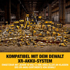 DEWALT 18 Volt Akku-Winkelbohrmaschine (2-Gang Getriebe, elektronische Drehzahlregulierung, Motorbremse, großer Paddelschalter, LED-Leuchte, max. Drehmoment 33 Nm, ohne Akku & Ladegerät), DCD740N-XJ