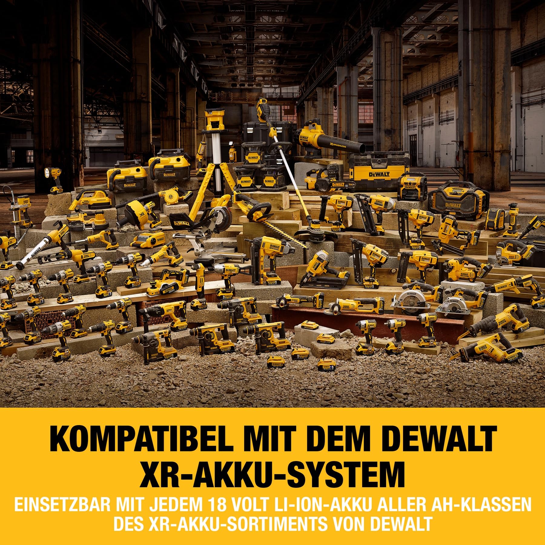 DEWALT 18 Volt Akku-Winkelbohrmaschine (2-Gang Getriebe, elektronische Drehzahlregulierung, Motorbremse, großer Paddelschalter, LED-Leuchte, max. Drehmoment 33 Nm, ohne Akku & Ladegerät), DCD740N-XJ