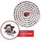 Einhell Akku-Handkreissäge TE-CS 18/165-1 Li-Solo Power X-Change (18 V, Li-Ion, Ø165 x Ø20 mm Sägeblatt, werkzeuglose Einstellung bei Schnitttiefe + Neigungswinkel, ohne Akku und Ladegerät)