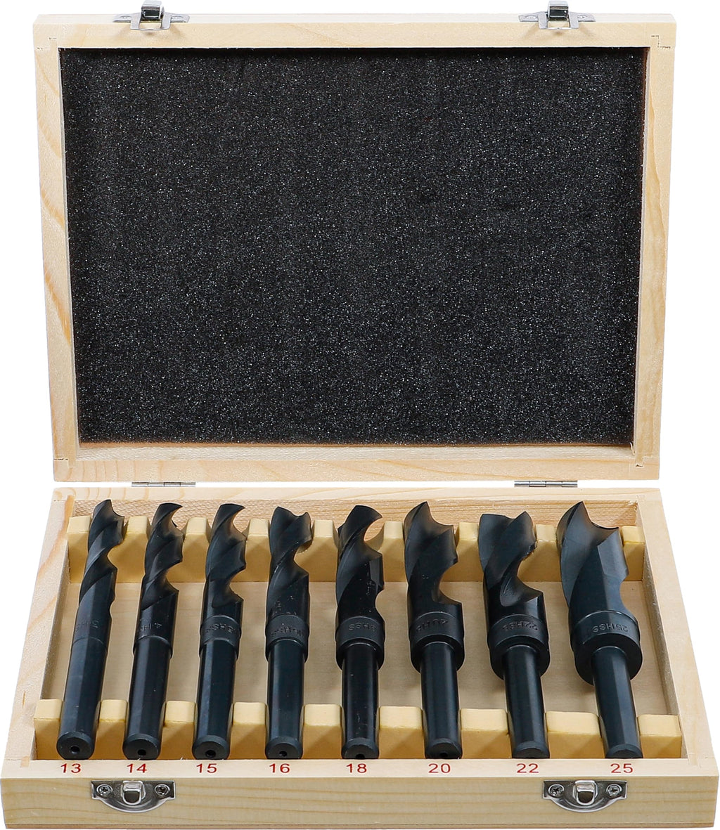 BGS 2019 | HSS-Bohrer-Satz | 8-tlg. | 13 - 25 mm | XXL | 13 mm Schaft für alle Bohrmaschinen