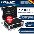 PeakTech Universalkoffer P 7300 – abschließbarer Universal-Transportkoffer mit Würfelschaumstoff – tragbarer Fotokoffer – robuster Koffer mit Schutz vor Regen und Staub – M (320 x 250 x 150 mm)