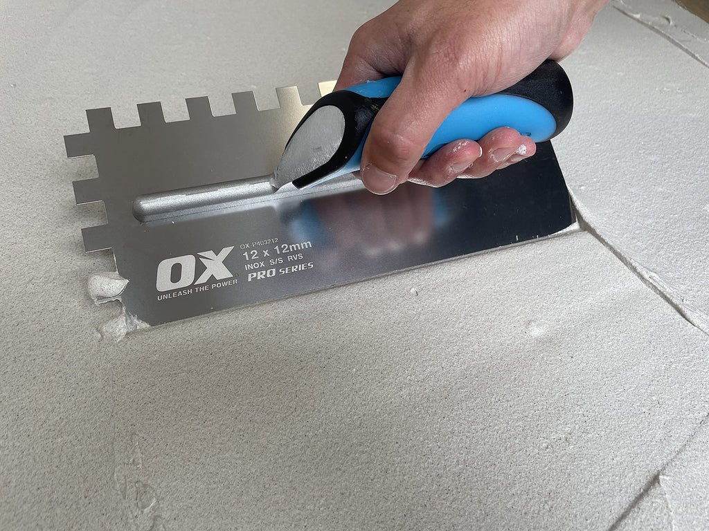 OX Pro 12mm Notch Trowel