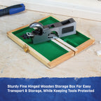 Faithfull 3-in-1-Eck-, Rund- und Stechfalzhobel in Holzbox – Gusseisen-Multifunktionshandhobel mit präzise geschliffener Basis für Tischlerarbeiten, Fräsarbeiten und Eckarbeiten