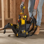 STANLEY FatMax Arbeitsrucksack (Werkzeugrucksack für die Baustelle & Werkstatt, praktische & übersichtliche Innenaufteilung, wasserdichter Kunststoffboden, gepolsterter Rücken) FMST1-80144