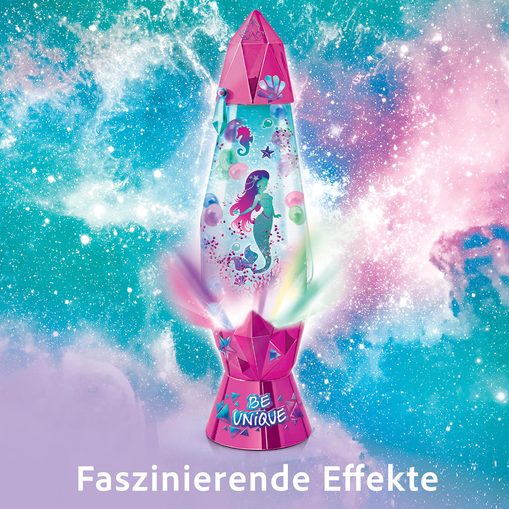 Canal Toys – Style 4 Ever – DIY Lava-Lampe zum Selbermachen – Dekoriere mit Stickern, Perlen & Farbstoff – Farbwechsel-LED & Wirbel-Effekt – Kreatives Deko-Set für Kids ab 6 Jahren – OFG 180