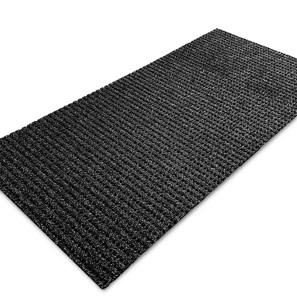 etm Sicherheitsmatte gegen Glätte - Outdoor Teppich mit Rutschfester Granulat Beschichtung - Antirutschmatte für Außenbereich - 120 cm Breite und viele Farben und Längen (4 m, anthrazit)