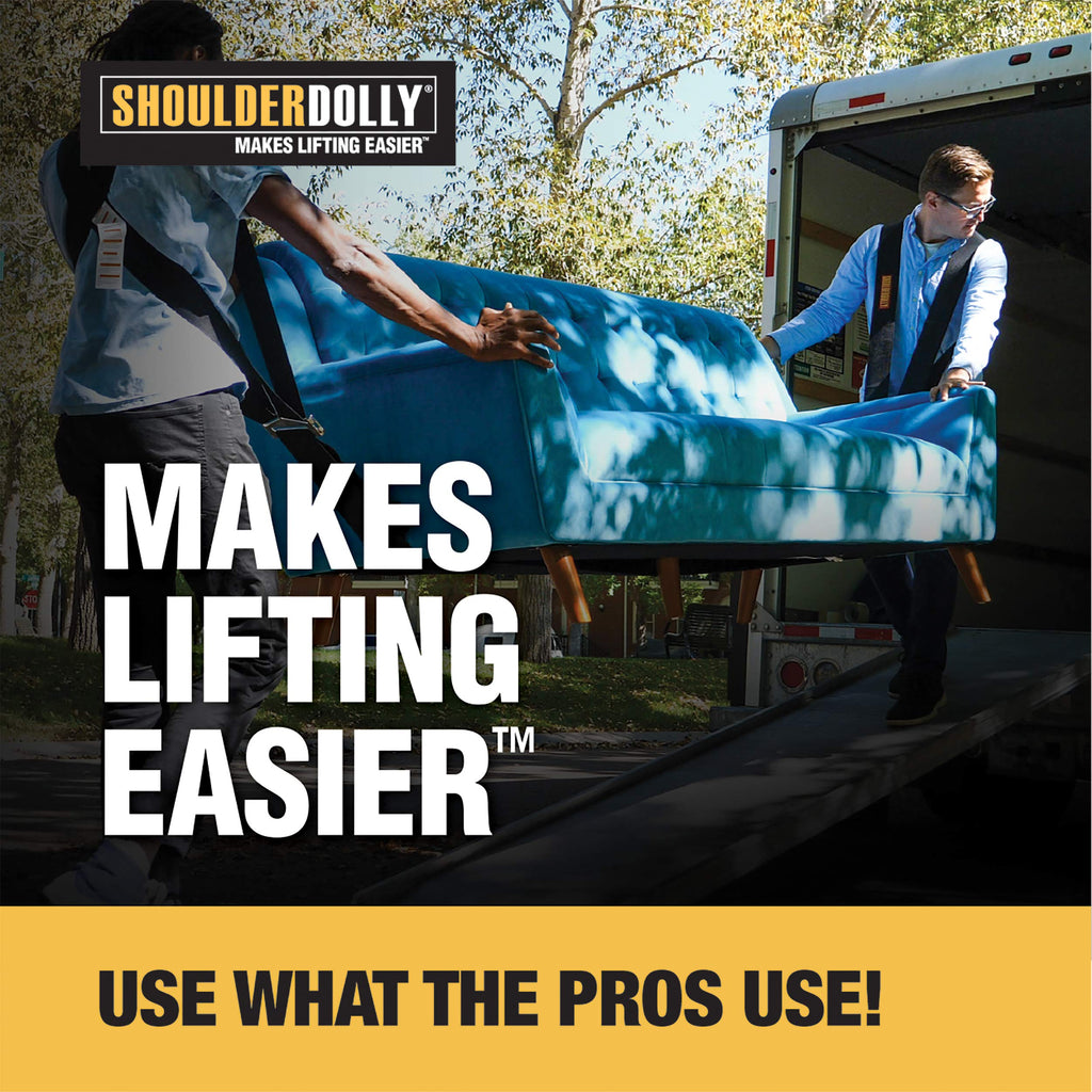 SHOULDER DOLLY 2 Personen Tragegurt, Transportgurt, Hebegurt zum Ergonomischen und Eifachen Heben Von Gegenstände bis zu 370 kg und 3,65 m Länge Möbel, Haushaltsgeräte und vieles meh LD2001