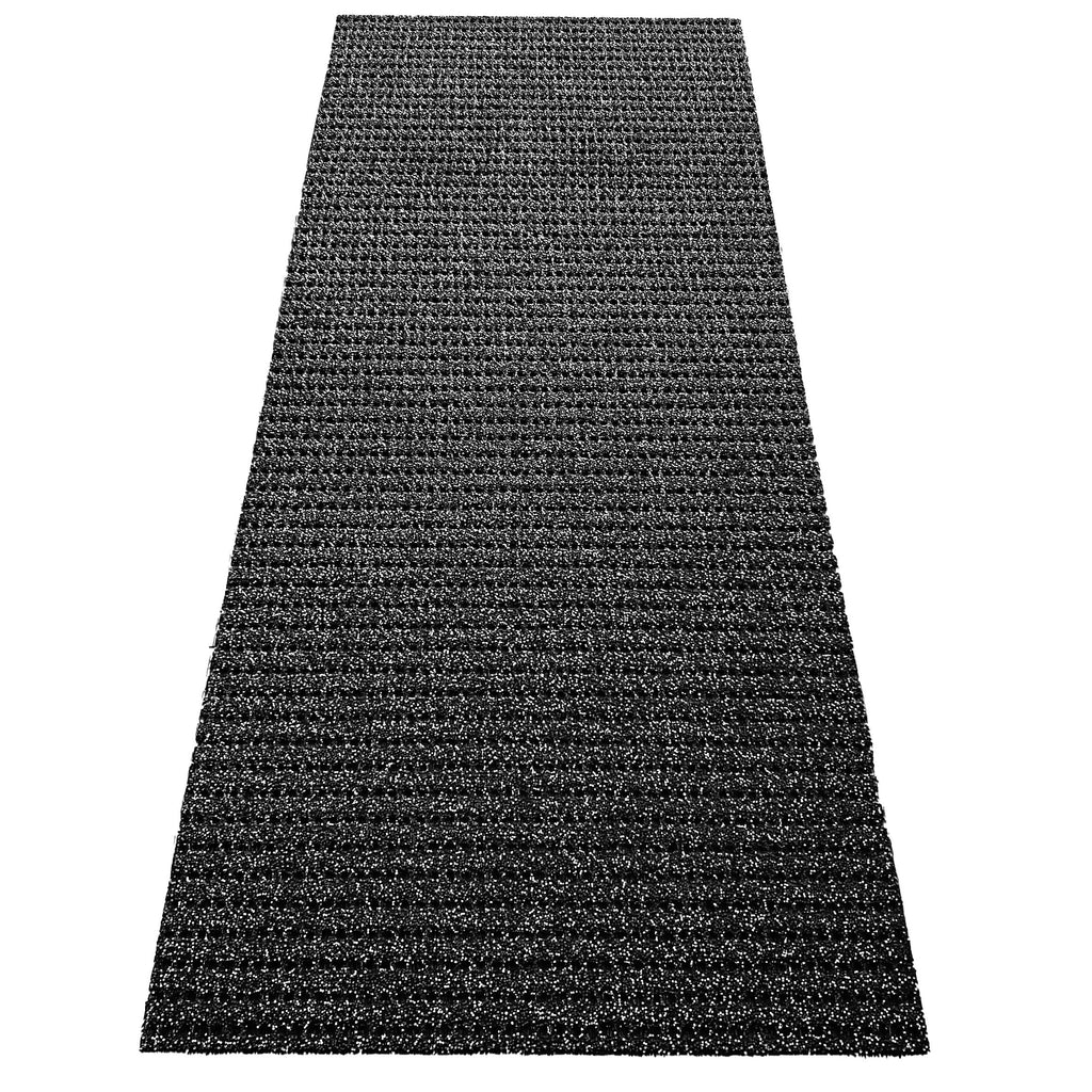 etm Sicherheitsmatte gegen Glätte - Outdoor Teppich mit Rutschfester Granulat Beschichtung - Antirutschmatte für Außenbereich - 120 cm Breite und viele Farben und Längen (6 m, anthrazit)
