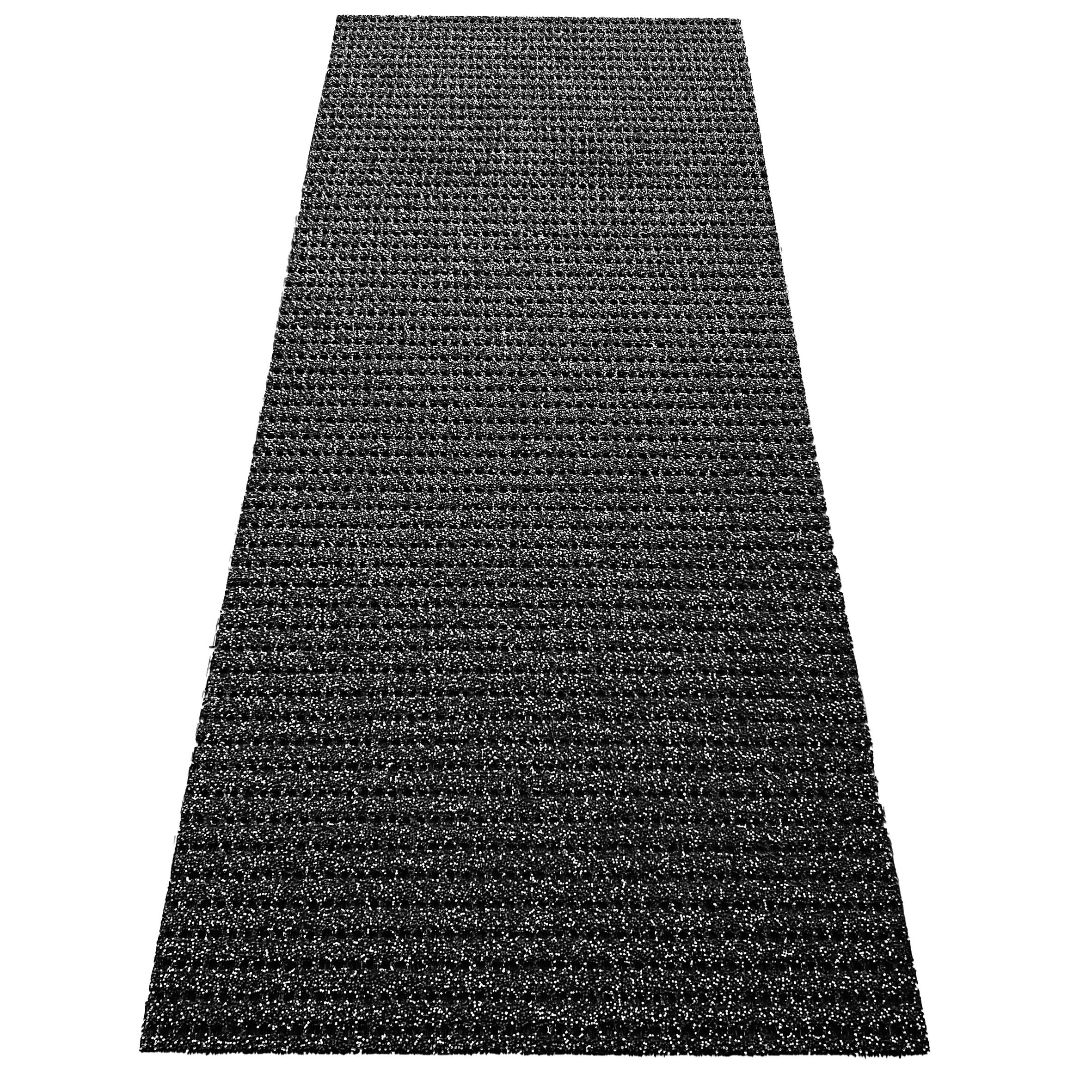 etm Sicherheitsmatte gegen Glätte - Outdoor Teppich mit Rutschfester Granulat Beschichtung - Antirutschmatte für Außenbereich - 120 cm Breite und viele Farben und Längen (6 m, anthrazit)