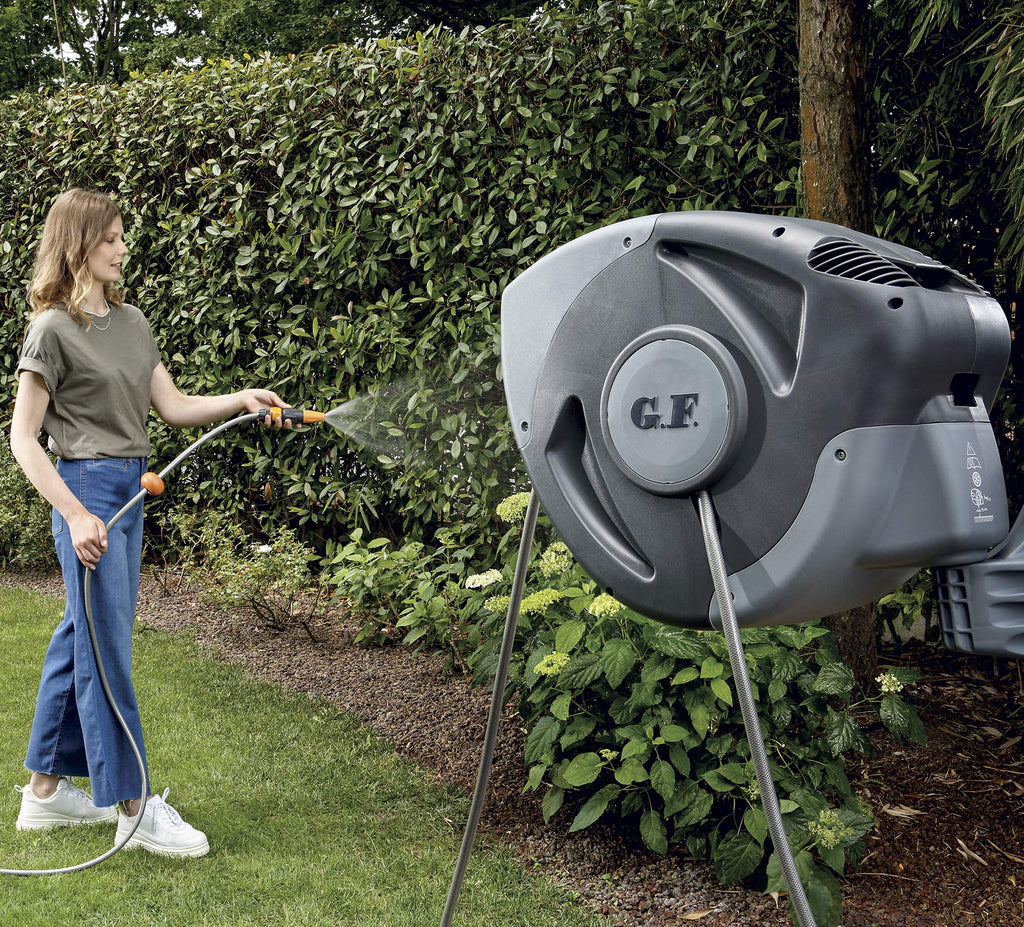 GF Garden, Rewall 30, Wandschlauchbox, automatisch, 30 meter, bis zu 180° schwenkbar