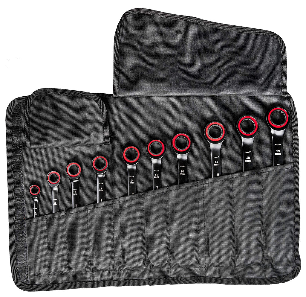 Bosch Professional Schraubenschlüssel Set 10tlg. (8/10/12/13/14/15/16/17/18/19 mm, Tasche) - Amazon Exclusive