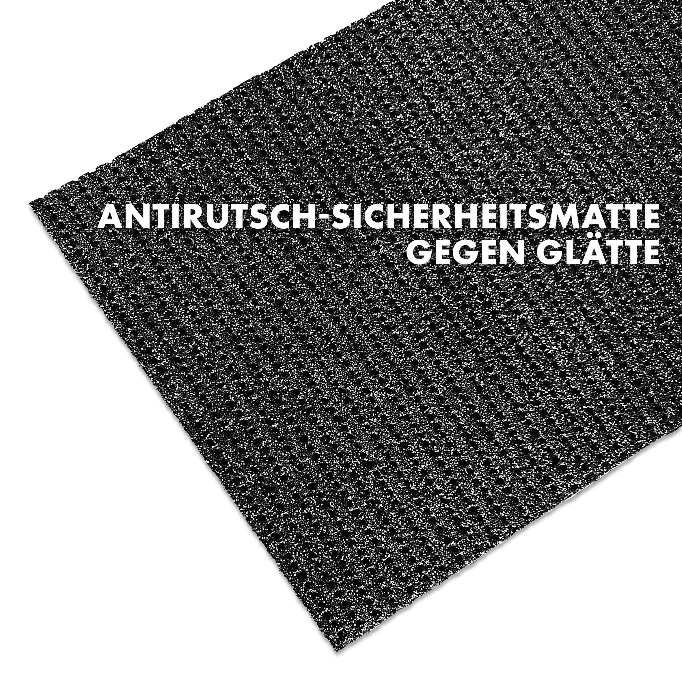 etm Sicherheitsmatte gegen Glätte - Outdoor Teppich mit Rutschfester Granulat Beschichtung - Antirutschmatte für Außenbereich - 120 cm Breite und viele Farben und Längen (4 m, anthrazit)