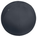 Leitz Ergo Active Sitzball mit Anti-Wegroll-Funktion, Ergonomische Alternative zum Bürostuhl, Gymnastikball, 65 cm Durchmesser, Stoffbezug, Für Büro oder Home Office, Ergo-Serie, Dunkelgrau, 65420089
