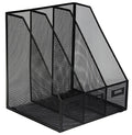 OSCO 3-fach Stehsammler aus Drahtgeflecht, schwarz MR3 BLACK
