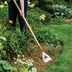 Kent & Stowe Holländische Hacke – Gartenhacke aus Edelstahl, zum Schub- und Zug-Jäten, Unkrautjäter mit Stiel aus Eschenholz, Länge: 160 cm