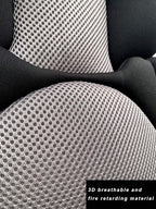 Storchenbeck Babyautositz kissen Autositz-Einsatz Sitzauflagen Universal für Kinderwagen Autositz Hochstuh (schwarz)