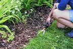 Fiskars Rasenkantenschere GS40, Einstellbarer Schneidewinkel (180°), Länge: 35,5 cm, Stahl/Kunststoff, Schwarz/Orange, SmartFit, 1023632
