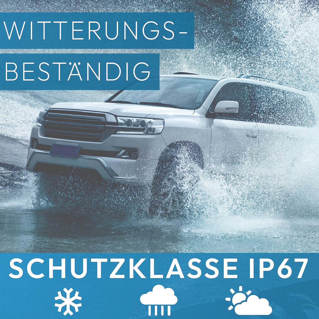 VSG24 Camper Rückfahrkamera Wohnmobil Wohnwagen/Rückfahrsystem Camera/Nachtsicht & Wetterfest/einfaches Nachrüsten Einparkhilfe Kamera hinten Frontkamera LKW Anhänger 12V-24V Set Schwarz