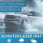 VSG24 Camper Rückfahrkamera Wohnmobil Wohnwagen/Rückfahrsystem Camera/Nachtsicht & Wetterfest/einfaches Nachrüsten Einparkhilfe Kamera hinten Frontkamera LKW Anhänger 12V-24V Set Schwarz