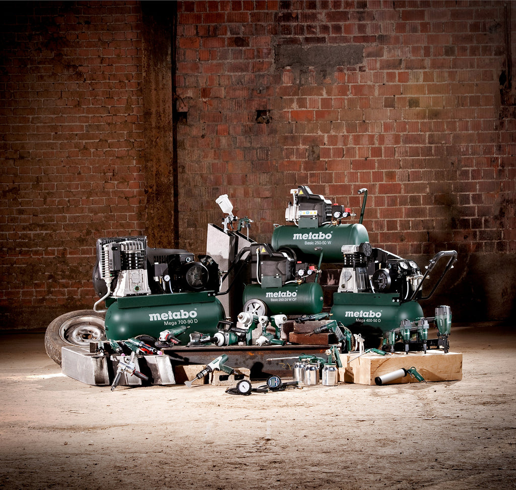 Metabo Kompressor Basic 160-6 W OF – 601501000 – Kompressor mit leistungsstarkem Motor und 6 l Kesselgröße – 1,5 m Kabellänge